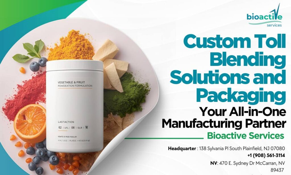 Custom toll blending and packaging solutions USA