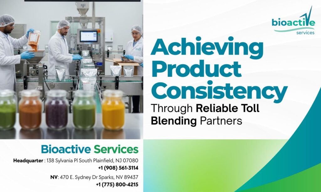 reliable toll blending services for nutraceuticals
