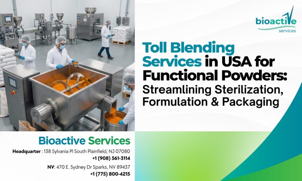 Toll Blending Services in USA for Functional Powders